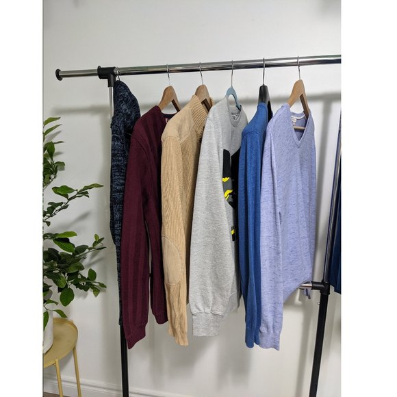 SWS Knitwear - Grey knitted cardigan oversized style button up sweater - Picture 2 of 2